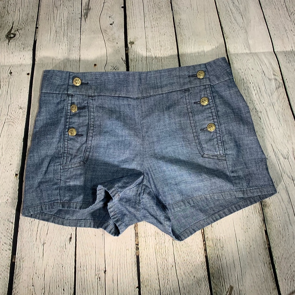 Chambray J Crew Factory Sailor Shorts